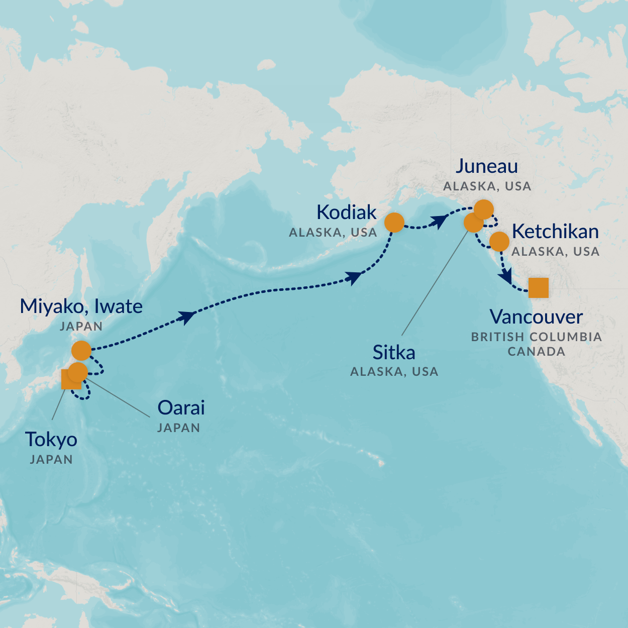 cruise map